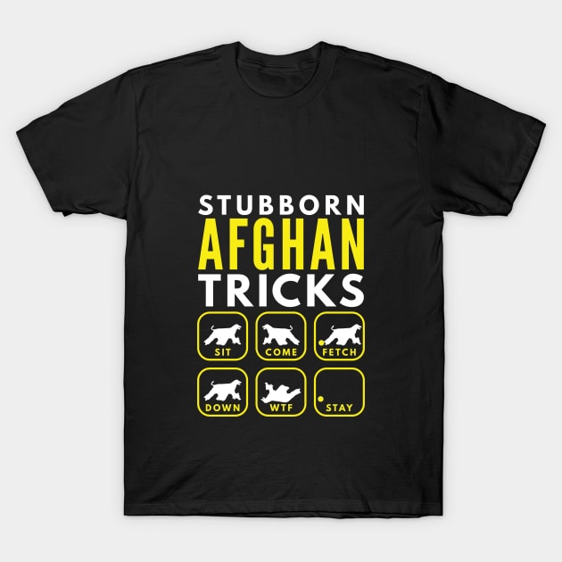 Stubborn Afghan Tricks - Dog Training T-Shirt by DoggyStyles